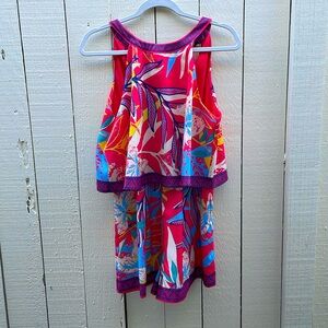 Flying Tomato Sleeveless Romper Sz LG